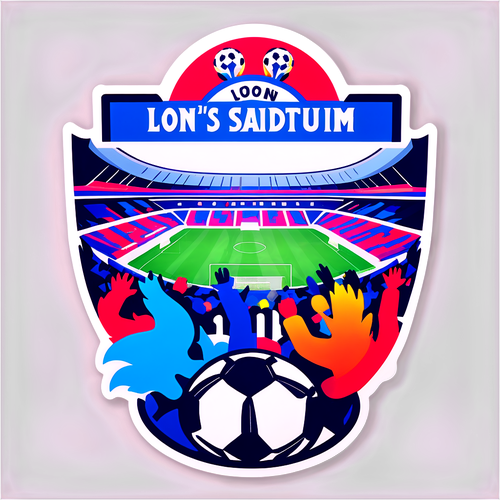 Sticker cu stadionul Lyon