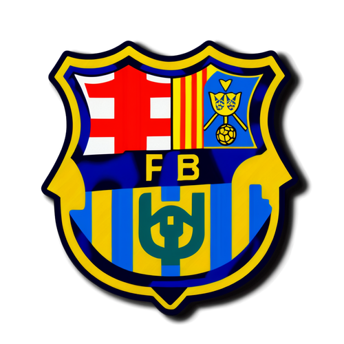 Naklejki z ikoniczną tarczą FC Barcelony na mecz z Las Palmas