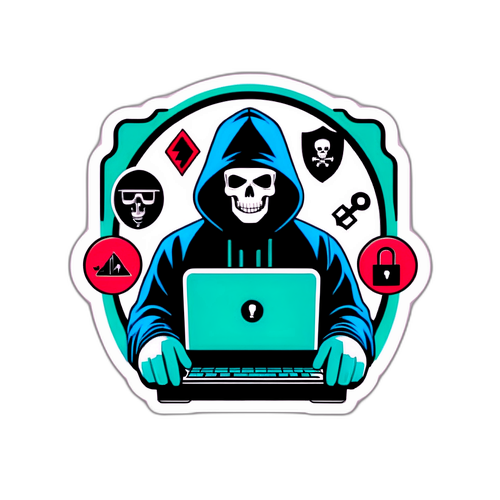 Stylisierte Darstellung von Hackeraktivitäten