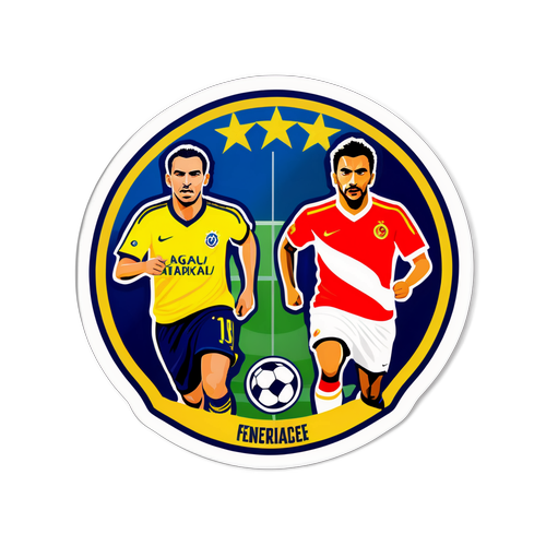 Nálepka fotbalového duelu 'Fenerbahçe – Galatasaray'
