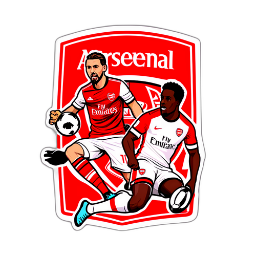 阿森納與布倫特福德比賽主題貼紙