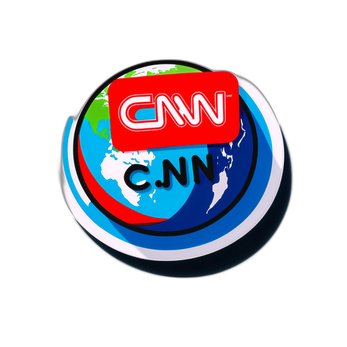 Sticker cu logo-ul CNN