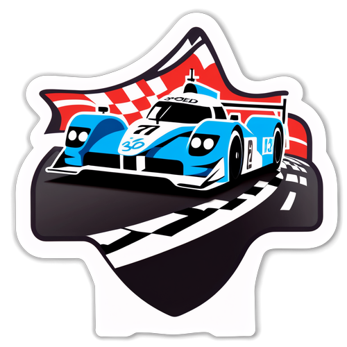 Design závodního auta inspirovaný závodem Le Mans