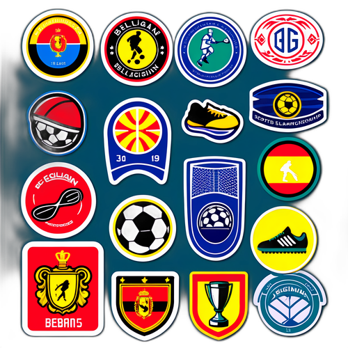 Sticker voor Belgische Kampioenschappen