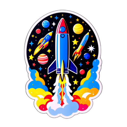 גמיני 3 - רקטה צבעונית בשמי כוכבים