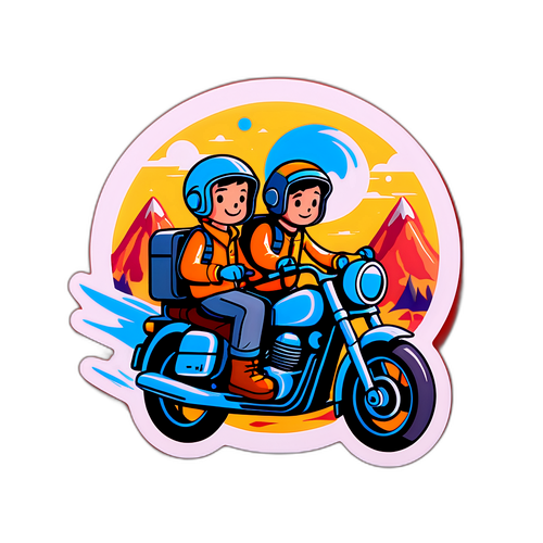 冒険するキャラクターとコパイロットのイラストデザイン