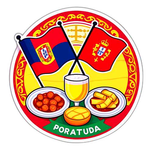 Sticker Semangat: Spanyol vs Portugal