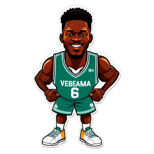 Inspirez vos Rêves de Basket : L'Autocollant Énergique de Victor Wembanyama à Ne Pas Manquer!