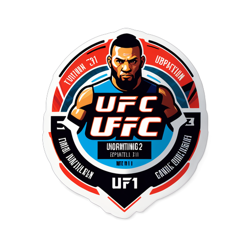 Стикер с логотипом UFC 311 и датой события