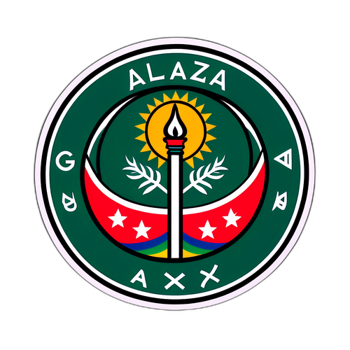 Gaza Sticker mit Kulturellen Symbolen