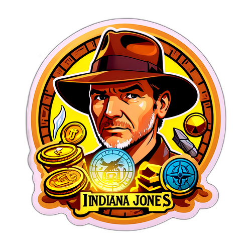 Mystical Indiana Jones Adventure Sticker