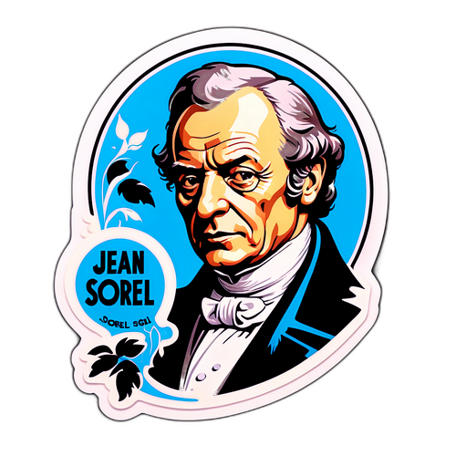 Création d'un autocollant artistique de Jean Sorel