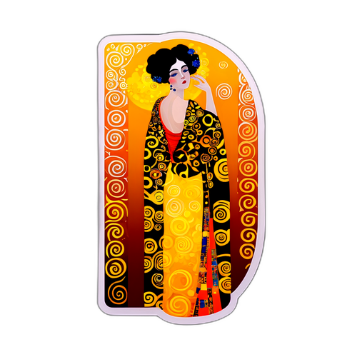 Nálepka inspirovaná Gustavem Klimtem