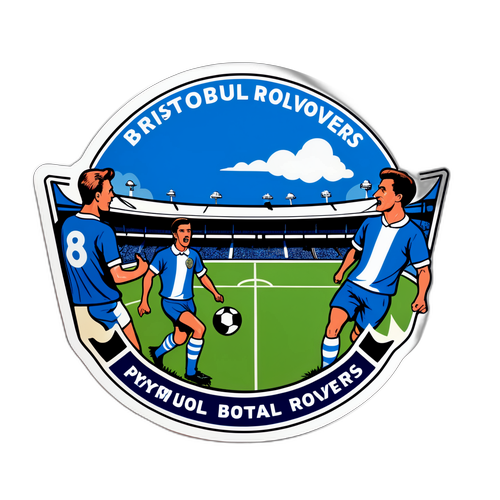 Sticker ya Nostalji ya Ushindani kati ya Bristol Rovers na Plymouth