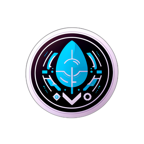 Stiker Logo E-IPO Futuristik