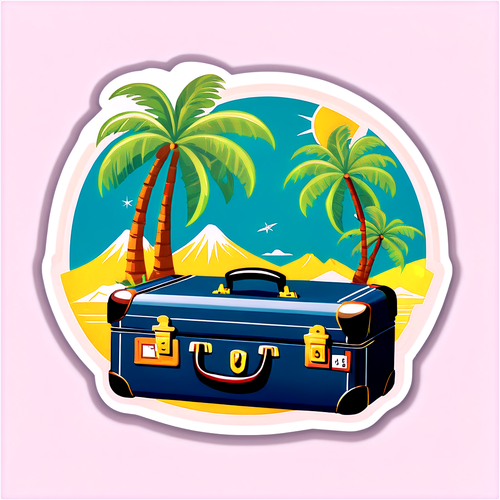Adventure Awaits Travel Sticker