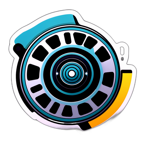 Moderne klistremerke med filmrull og Amazon Prime Video-logo