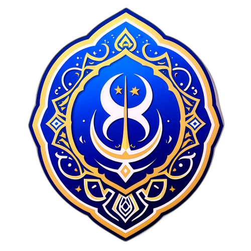 Sticker af Al-Hilal-holdets logo med traditionelle arabiske motiver