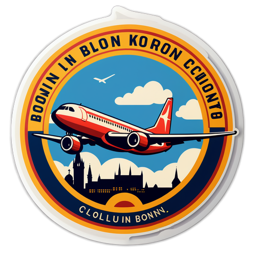 Der Must-Have Retro-Sticker für Köln-Bonn: Reisen Sie in die Vergangenheit mit Stil!