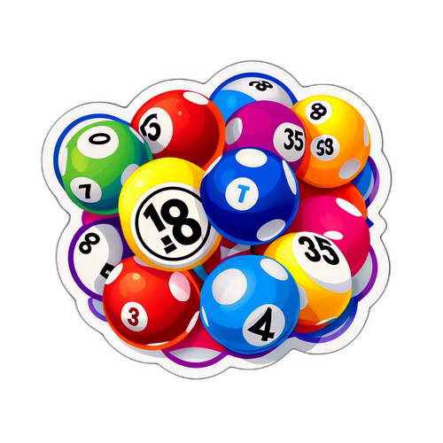 Adesivo do Jogo Lotofácil 3551