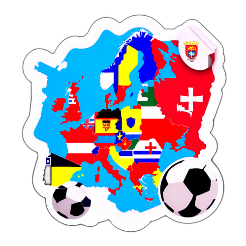 Persoonlijke sticker van de Europese WK-kwalificatie