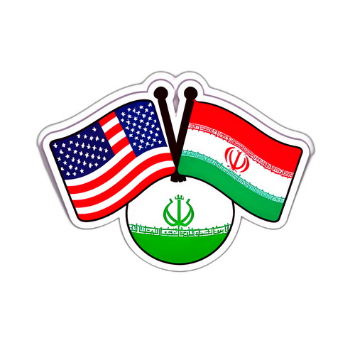 शांति के प्रतीक: अमेरिका और ईरान के झंडे
