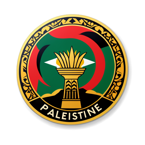 Sticker van Palestijnse Erfgoed
