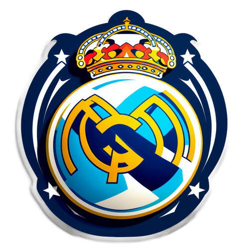 Unlock the Glory: Celebrate Real Madrid's Champions League Spirit with This Epic Sticker!