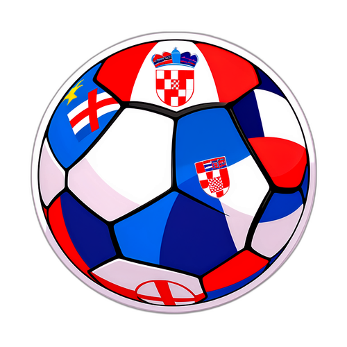 Rekaan Minimalis Bendera Kepulauan Faroe dan Croatia dalam Bola Sepak