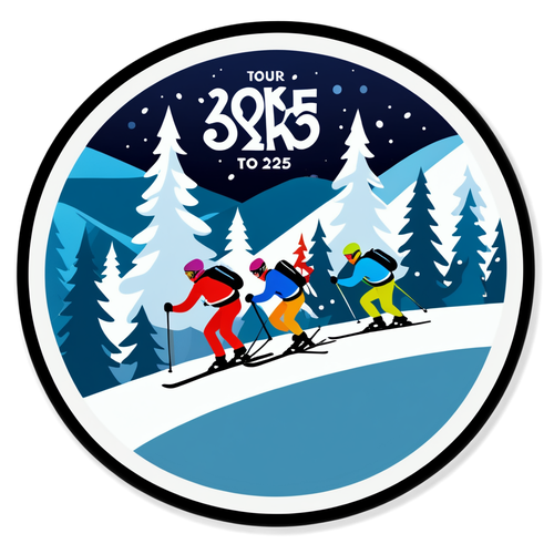 Klistermärke för Tour de Ski 2025