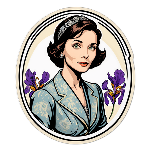 Vintage-Inspirierte Iris Berben