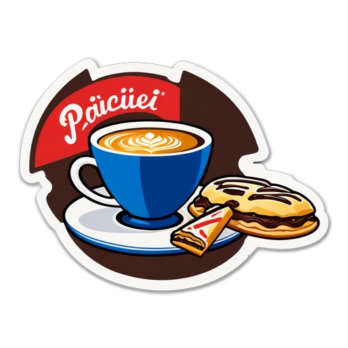 Kafé i Paris med fotbollsfans