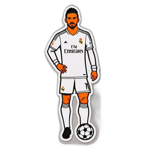 สติกเกอร์นักฟุตบอลเรอัลมาดริดในชุดคลาสสิก