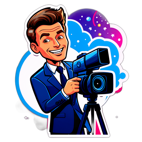 Exciting Cartoon Host