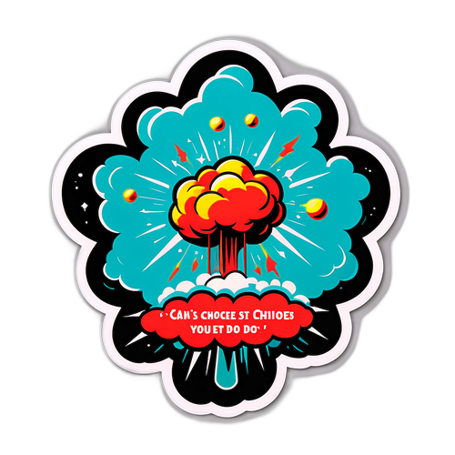 Sticker inspirowany Oppenheimerem