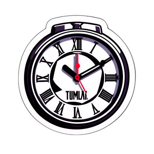 축구 팬을 위한 시계 모양 스티커