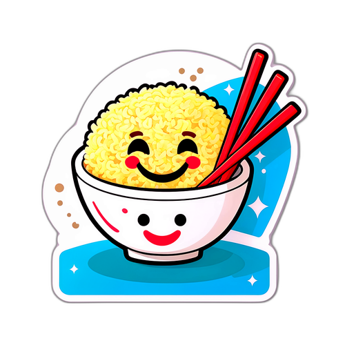 笑顔のチャーハンのデザイン