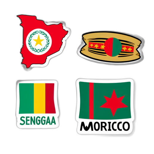 세네갈과 모로코의 문화적 특성을 반영한 스티커