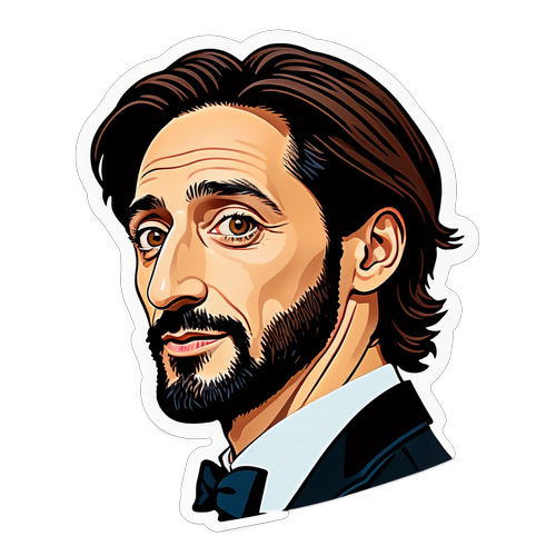 Adesivo Spiritoso di Adrien Brody