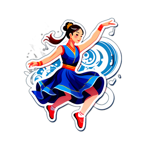 青春活力的舞蹈場景