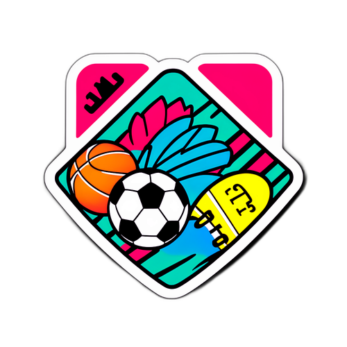 Stylizovaný sportovní motiv pro DAZN
