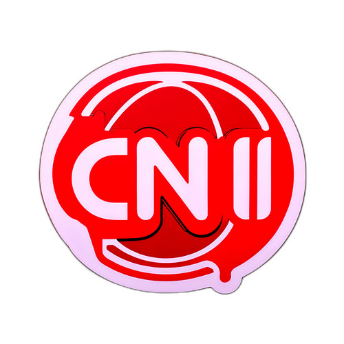 Moderne CNN-logo med globalt tema