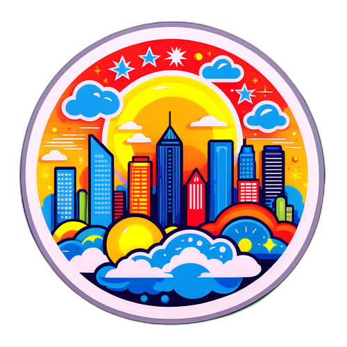 Vibrant Houston Skyline