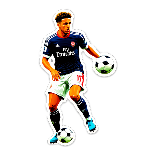 Dynamic Soccer Player Sticker