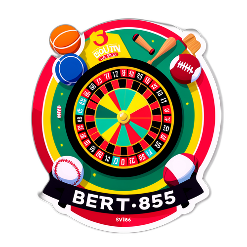 Sports-tema klistermærke til bet365