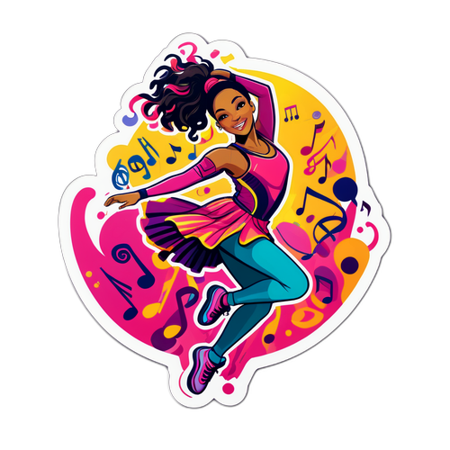 Autocollant pour Tyla : Musique et Danse