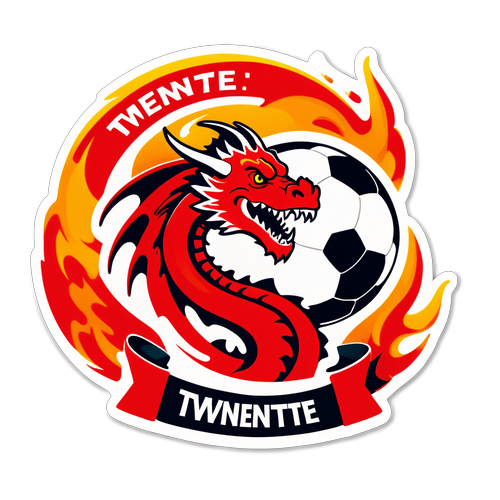 FC Twente Vlamt! Sticker