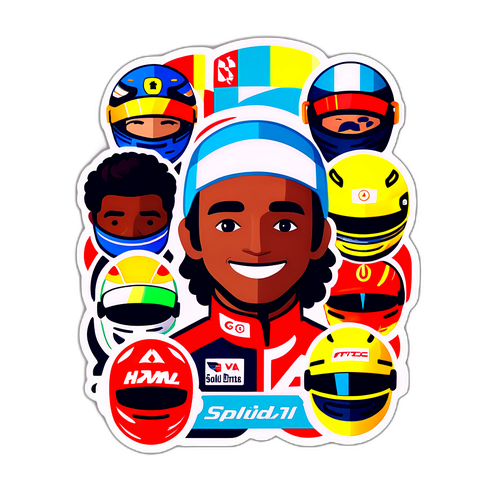 Un sticker pentru a celebra spiritul echipelor, evidențiind diversitatea piloților F1