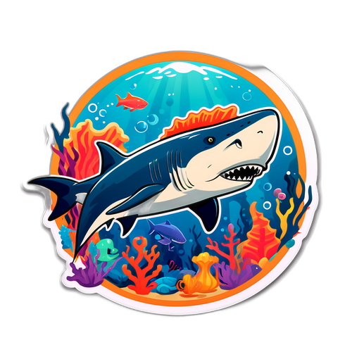 סטיקר לוויתן בדמות חולית