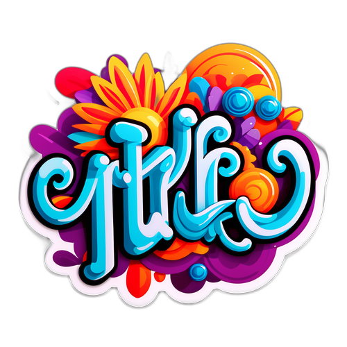 아이렌 타이포그래피 스티커